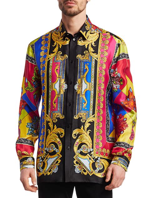 versace shirt insignia turqoise button mens trend collectin|Versace nautical shirt.